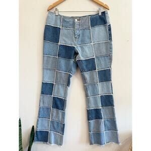 Y2K No Boundaries Patchwork Jeans size 13